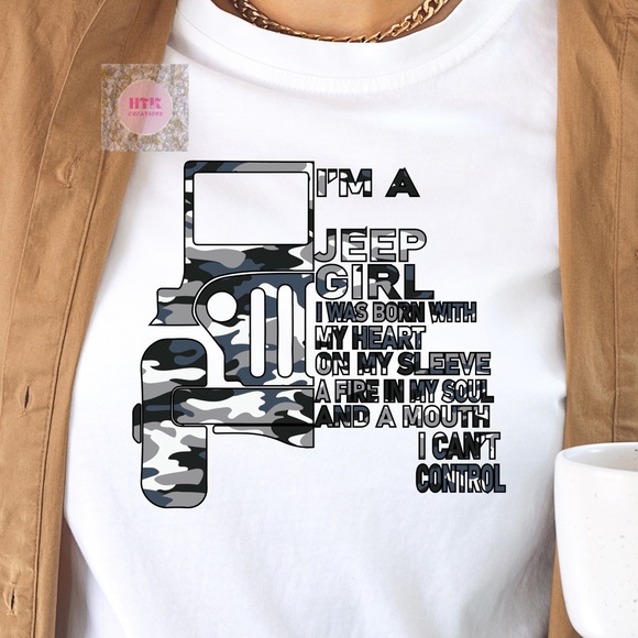 Women’s Camouflage Print Jeep T-Shirt - Picture 2 of 4